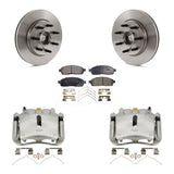 Front Brake Rotor And Ceramic Pad Kit With Calipers For Ford F-150 Lincoln Mark LT RWD