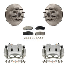 Charger l'image dans la galerie, Front Brake Rotors &amp; Ceramic Pad Kit With Calipers For Ford F-250 Super Duty F-350 RWD