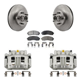Front Disc Brake Caliper Rotors And Ceramic Pads Kit For 2010-2011 Ford Ranger RWD KC8-100747T
