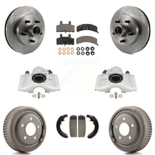 Load image into Gallery viewer, Front Rear Brake Caliper Rotors Drums Ceramic Pads Kit (8Pc) For GMC Yukon C1500
