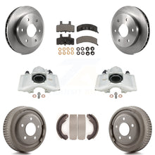 Charger l'image dans la galerie, Front Rear Disc Brake Caliper Rotors Drums Ceramic Pads Kit (8Pc) For GMC Yukon