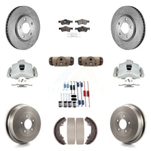 Load image into Gallery viewer, Front Rear Brake Caliper Rotor Drum Ceramic Pad Shoe Cylinder Hardware Kit For &amp;