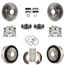 Charger l'image dans la galerie, Front Rear Brake Caliper Rotor Drum Ceramic Pad Shoe Cylinder &amp; Hardware Kit For