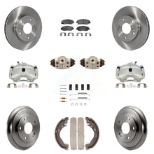 Load image into Gallery viewer, Front Rear Brake Caliper Rotor Drum Ceramic Pad Shoe Cylinder &amp; Hardware Kit For