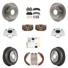Charger l'image dans la galerie, Front Rear Brake Caliper Rotor Drum Ceramic Pad Shoe Cylinder &amp; Hardware Kit For