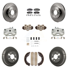 Charger l'image dans la galerie, Front Rear Brake Caliper Rotor Drum Ceramic Pad Shoe Cylinder &amp; Hardware Kit For