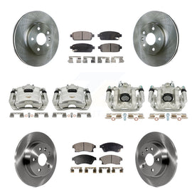 Front Rear Disc Brake Caliper Rotor & Ceramic Pad Kit (10Pc) For Chevrolet Cruze