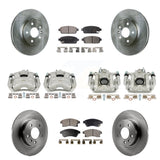 Front Rear Brake Caliper Rotor Ceramic Pad Kit (10Pc) For Chevrolet Cruze LT/LTZ