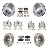 Front Rear Brake Caliper Rotors Ceramic Pad Kit (10Pc) For Buick LaCrosse Allure