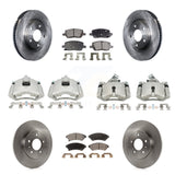 Front Rear Brake Caliper Rotor And Ceramic Pad Kit (10Pc) For Chevrolet Uplander