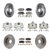 Front Rear Brake Caliper Rotor And Ceramic Pad Kit (10Pc) For Chevrolet Uplander