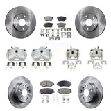 Kit de rotors d'étrier de frein avant et arrière et plaquettes en céramique (10 pièces) pour Honda Element 03-11 