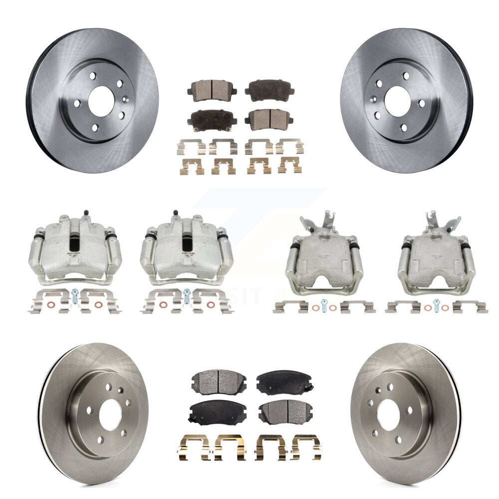 Kit de plaquettes en céramique pour étriers de frein à disque avant et arrière (10 pièces) pour Chevrolet Malibu 