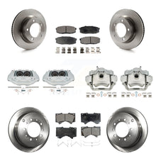 Charger l'image dans la galerie, Kit de Rotor d'étrier de frein avant et arrière et plaquettes en céramique (10 pièces) pour Lexus LX570 Toyota 