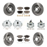 Front Rear Brake Caliper Rotors Ceramic Pad Kit (10Pc) For Volkswagen Beetle GTI