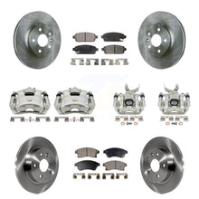 Charger l'image dans la galerie, Rotor d'étrier de frein à disque avant et arrière et Kit de plaquettes en céramique (10 pièces) pour Chevrolet Sonic 