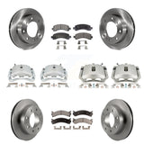 Front Rear Brake Caliper Rotor Ceramic Pad Kit (10Pc) For Chevrolet Express 2500