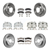 Front Rear Brake Caliper Rotor Ceramic Pad Kit (10Pc) For Chevrolet Express 2500