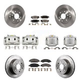 Front Rear Brake Caliper Rotor & Ceramic Pad Kit (10Pc) For GMC Sierra 1500 Chevrolet XL KC8-101113T