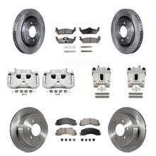Charger l'image dans la galerie, Front Rear Disc Brake Caliper Rotors And Ceramic Pads Kit (10Pc) For Ford F-150