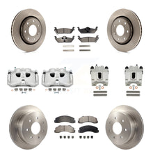 Load image into Gallery viewer, Front Rear Disc Brake Caliper Rotors And Ceramic Pads Kit (10Pc) For Ford F-150