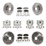 Front Rear Brake Caliper Rotor And Ceramic Pad Kit (10Pc) For Nissan Rogue Sport