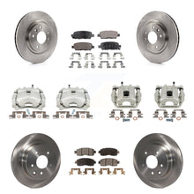 Load image into Gallery viewer, Front Rear Disc Brake Caliper Rotors And Ceramic Pads Kit (10Pc) For Nissan LEAF