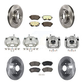 Front Rear Brake Caliper Rotors & Ceramic Pad Kit (10Pc) For Mazda 6 Naturally Aspirated KC8-101249T