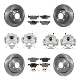 Front Rear Brake Caliper Rotor Ceramic Pad Kit (10Pc) For 2008 BMW 328i To 08 07