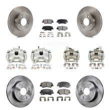 Load image into Gallery viewer, Front Rear Disc Brake Caliper Rotors And Ceramic Pads Kit (10Pc) For Kia Rio