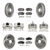 Front Rear Disc Brake Caliper Rotor & Ceramic Pad Kit (10Pc) For 2009-2011 Dodge Journey KC8-101286T