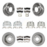 Front Rear Brake Caliper Rotor Ceramic Pad Kit (10Pc) For Chevrolet Silverado HD