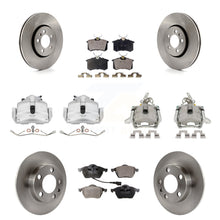 Charger l'image dans la galerie, Front Rear Disc Brake Caliper Rotors Ceramic Pad Kit (10Pc) For Volkswagen Jetta