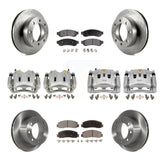 Front Rear Brake Caliper Rotors & Ceramic Pad Kit (10Pc) For Ford F-250 Super Duty F-350 KC8-101300T