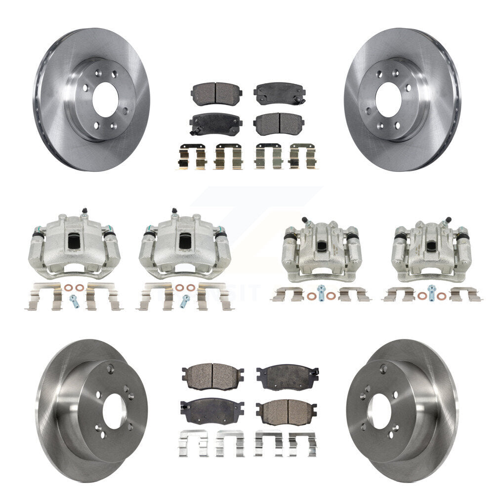 Kit de plaquettes en céramique pour étrier de frein avant et arrière, 10 pièces, pour Hyundai Accent Kia Rio 