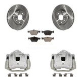 Front Brake Caliper Rotor And Ceramic Pad Kit For 2003 Mercedes-Benz E320 Wagon with RWD KC8-101324T