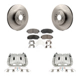 Front Disc Brake Caliper Rotors And Ceramic Pads Kit For 2011-2014 Honda Odyssey KC8-101326T