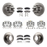 Front Rear Brake Caliper Rotors & Ceramic Pad Kit (10Pc) For Ford F-350 Super Duty F-250 KC8-101330T