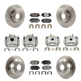 Front Rear Brake Caliper Rotor & Ceramic Pad Kit (10Pc) For Hyundai Santa Fe Kia Sorento KC8-101356T