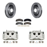 Front Disc Brake Caliper Rotors And Ceramic Pads Kit For 2018-2020 Ford F-150 KC8-101370T