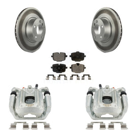 [Rear] 2012 BMW X3 From 10 11 Coated Brake Rotor Caliper Kit & Ceramic Pads For Max Safe Braking