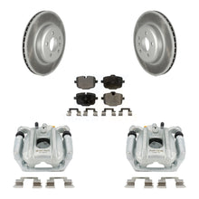 Charger l'image dans la galerie, Kit de plaquettes en céramique pour étrier de frein à disque arrière, Rotors, pour berline BMW 535i 2011 – 2013 