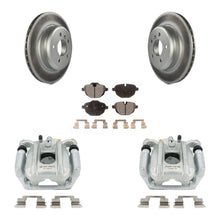 Load image into Gallery viewer, Rear Brake Coated Rotors &amp; Ceramic Pad Kit With Calipers For BMW 528i 535i xDrive 535d 5