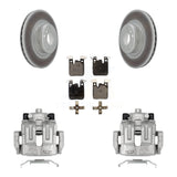 Rotors enduits d'étrier de frein à disque arrière et kit de plaquettes en céramique pour 2012 BMW 328i 2.0L 