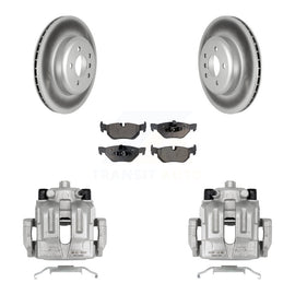 [Rear] 2013 BMW 328i xDrive 3.0L Coated Brake Rotor Caliper Kit & Ceramic Pads For Max Safe Braking