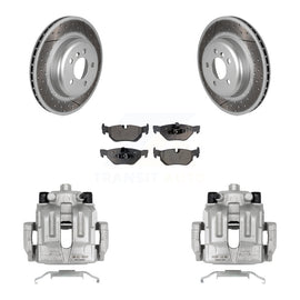 [Rear] 2013 BMW 328i xDrive 3.0L Coated Brake Rotor Caliper Kit & Ceramic Pads For Max Safe Braking