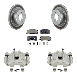 Rear Brake Coated Rotor Ceramic Pad Kit With Calipers For Jeep Patriot Dodge Compass 200