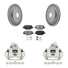 Load image into Gallery viewer, Rear Brake Coated Rotor Ceramic Pad Kit With Calipers For Ford Explorer Flex Lincoln MKS