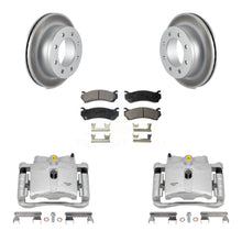 Load image into Gallery viewer, Rear Brake Coated Rotor Ceramic Pad Kit With Calipers For Chevrolet Silverado 2500 HD XL