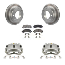 Load image into Gallery viewer, Rear Brake Coated Rotors &amp; Ceramic Pad Kit With Calipers For Chevrolet Express 3500 2500